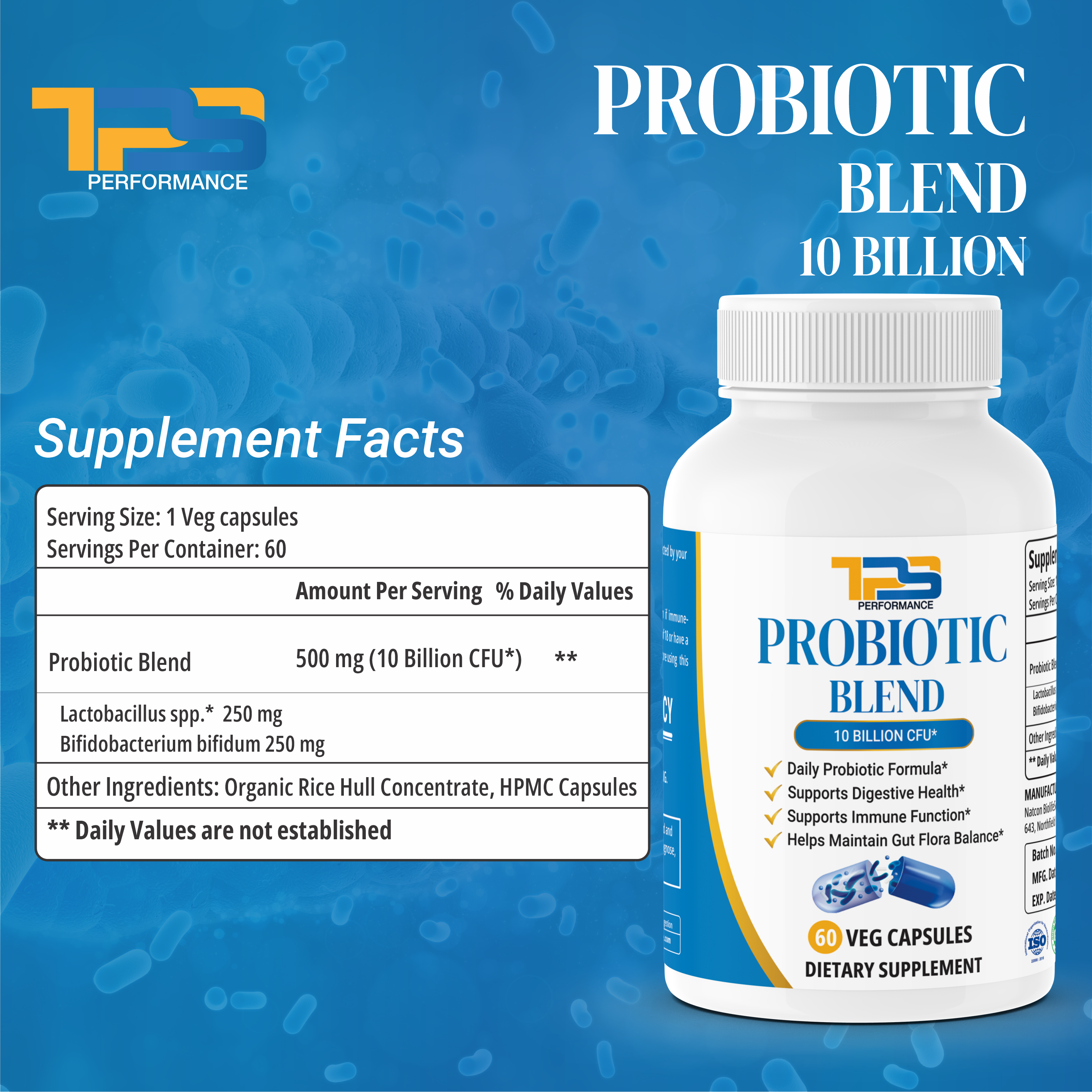TPS Probiotic Blend 10 Billion CFU